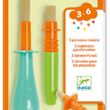 Djeco - 3 clever brushes