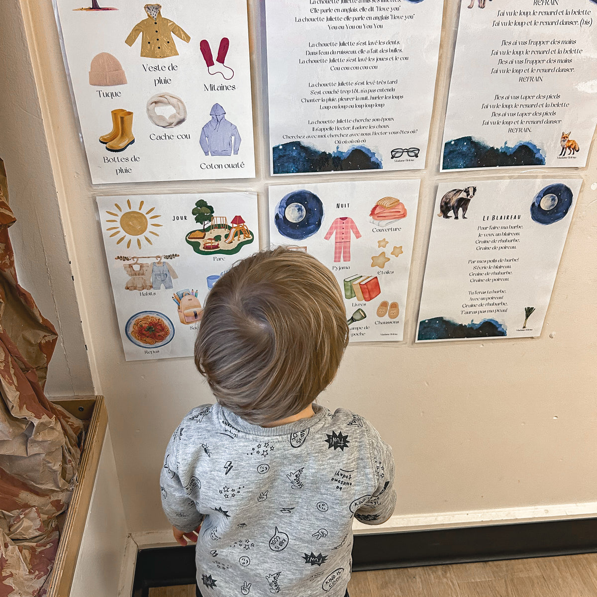 Thème Jour et Nuit - Affiches imagiers