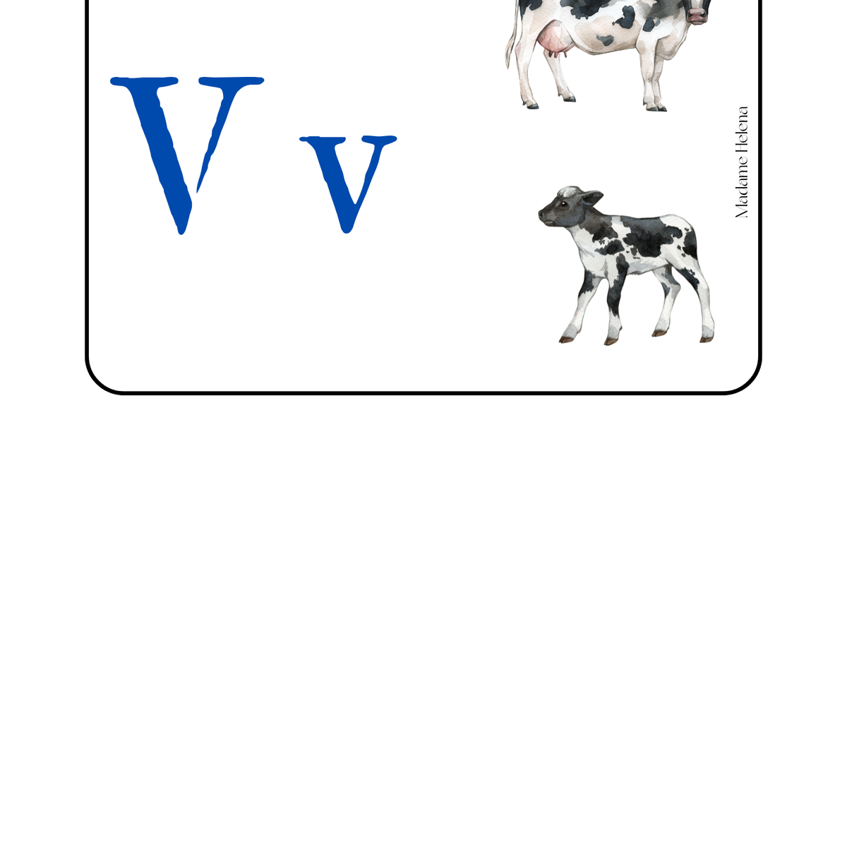 Thème Animaux de la ferme - Cartes de phonologie