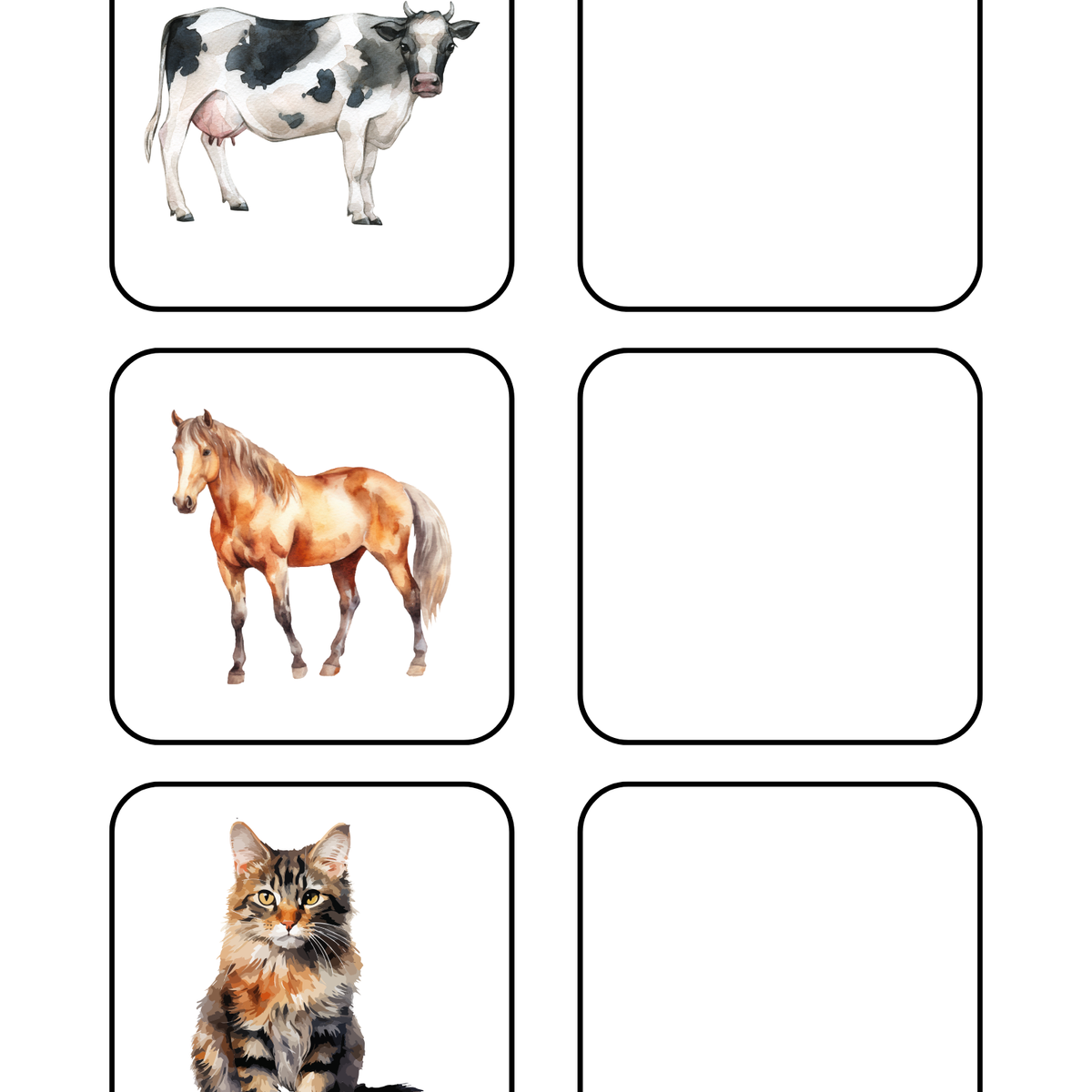 Thème Animaux de la ferme - Qui mange quoi ?