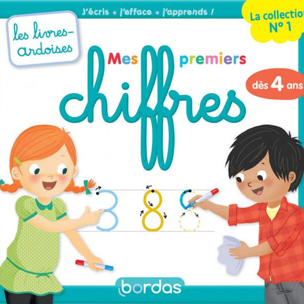 Bordas - Livre ardoise "Mes premiers chiffres Montessori"