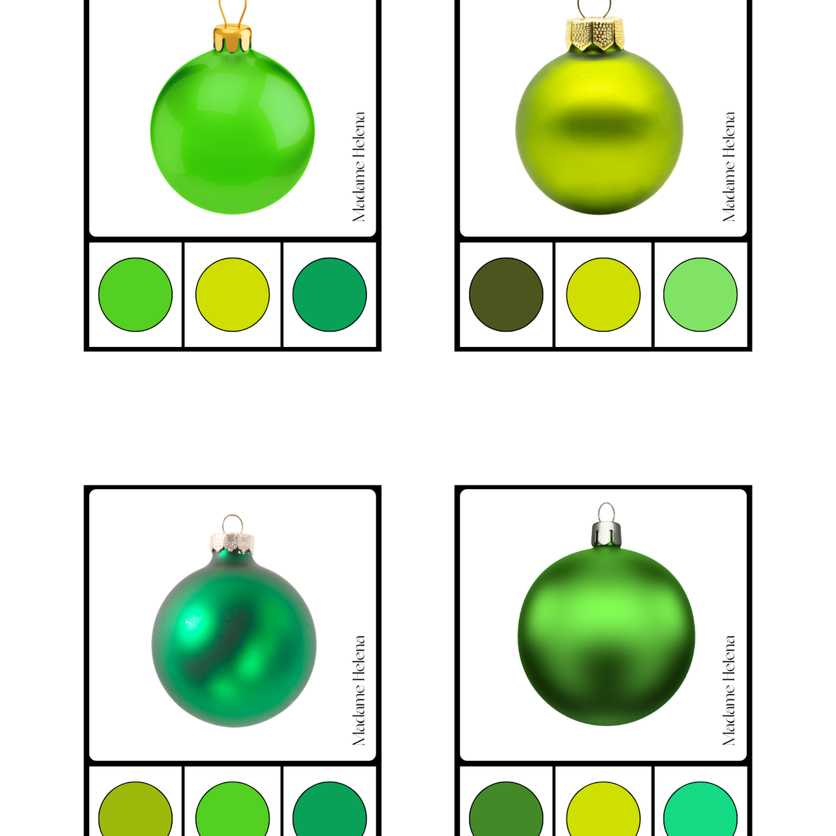 Thème de Noël - Jeux de discrimination visuelle