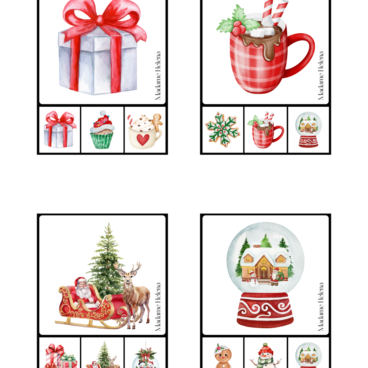 Thème de Noël - Jeux de discrimination visuelle