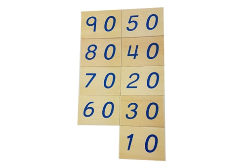 Cartes en bois numériques 1-9000