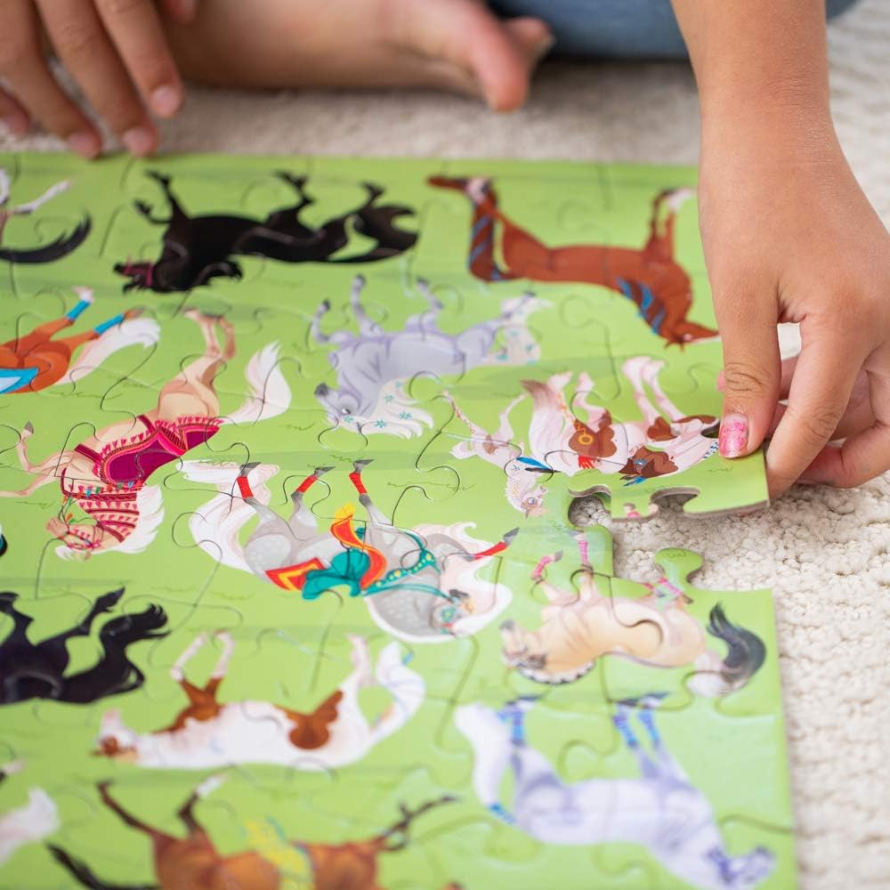Crocodile Creek - Thirty-six animals Puzzle 100 pc Horse Dreams