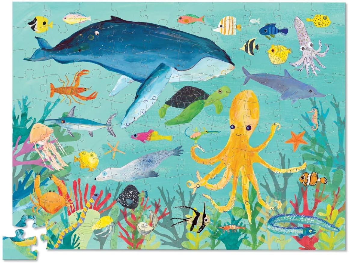 Crocodile Creek - Thirty-six animals Puzzle 100 pc Ocean Animals