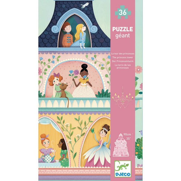 Djeco - Puzzle géant 36 pcs La tour des princesses