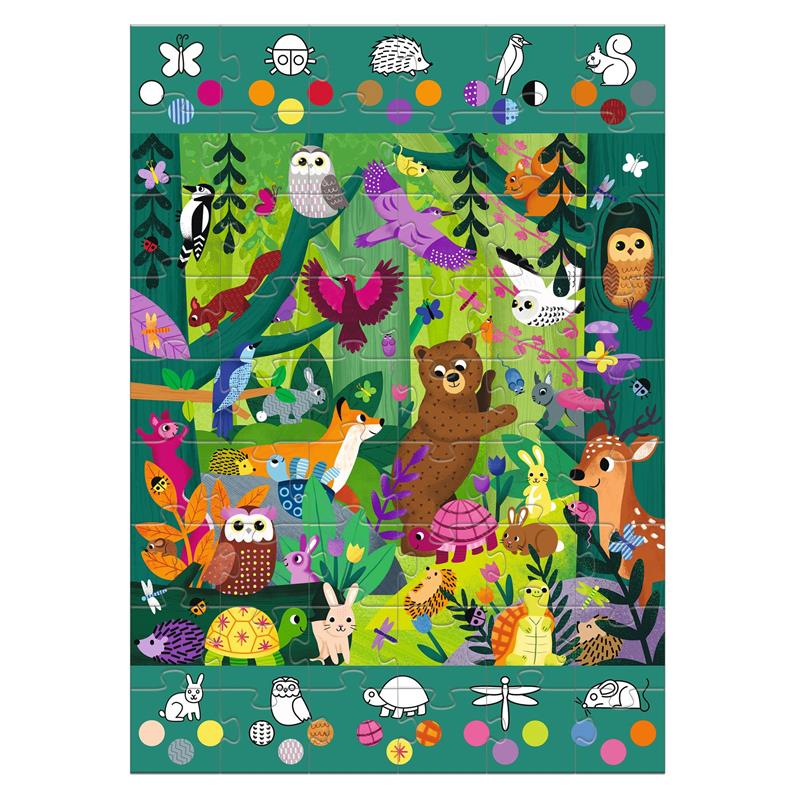Djeco - Puzzle géant 54 pcs Observation forêt