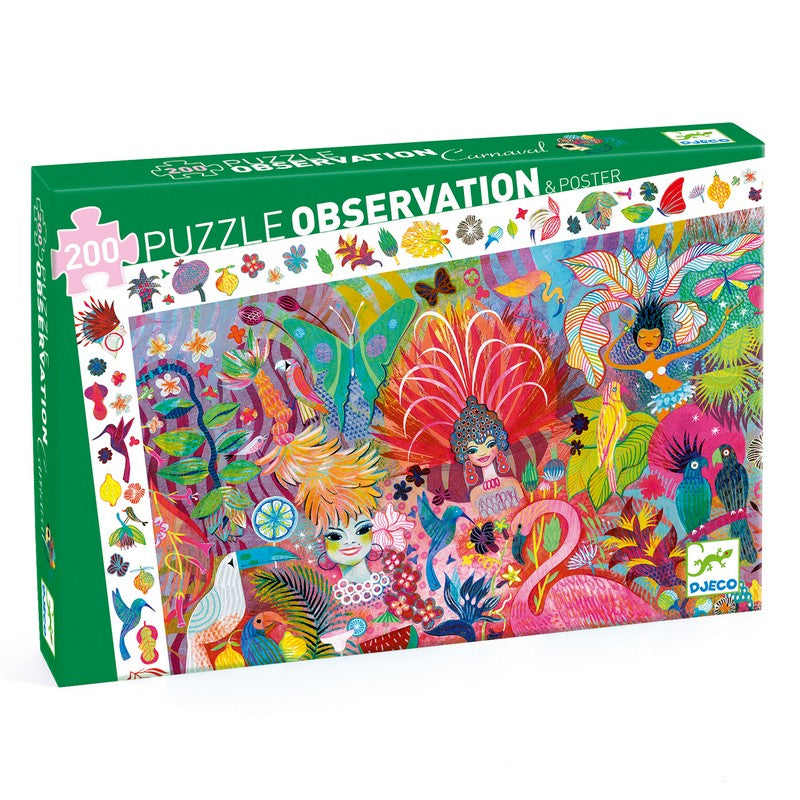 Djeco - Puzzle observation 200 pcs Carnaval de Rio