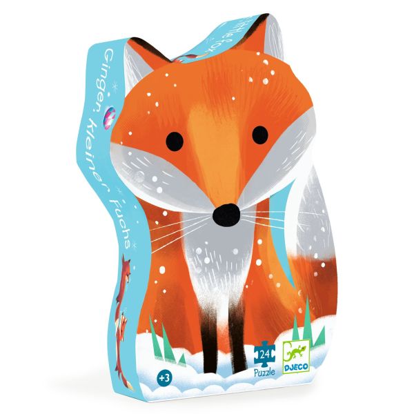 Djeco - Casse-tête silhouette 24 pcs Ginger le petit renard