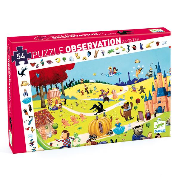Djeco - Casse-tête observation 54 pcs Contes