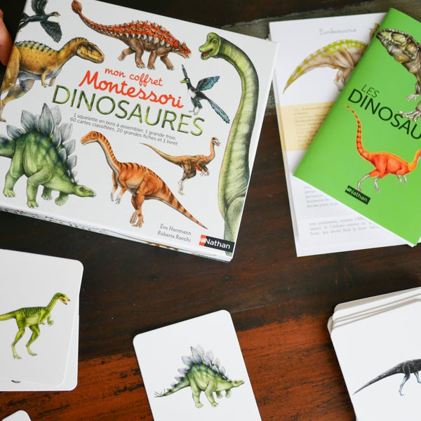 Nathan - Mon coffret Montessori Dinosaures