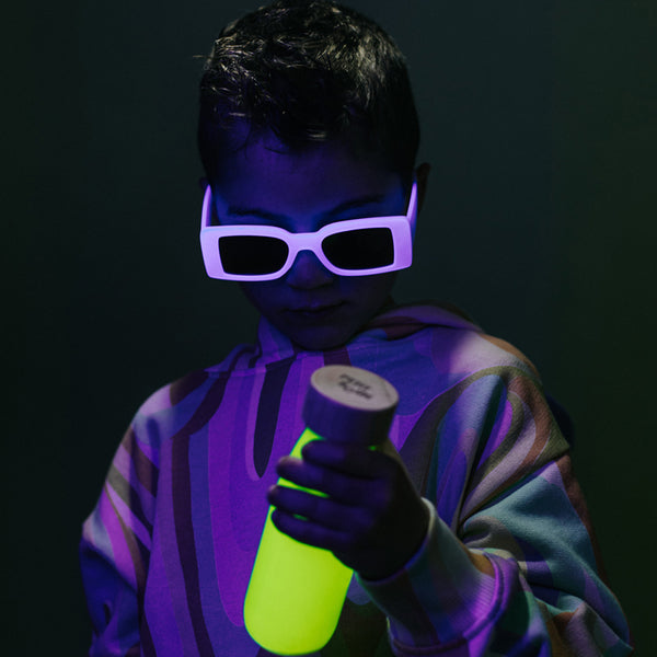 Petit boum - Bouteille sensorielle Float Jaune Fluo