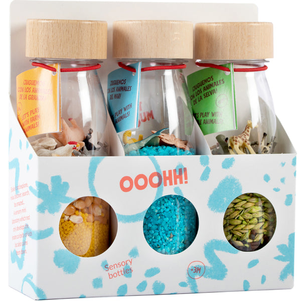 Petit boum - 3 Bouteilles sensorielles Pack Nature