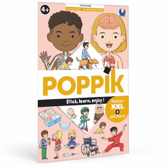 Poppik - Discovery Stickers Corps humain