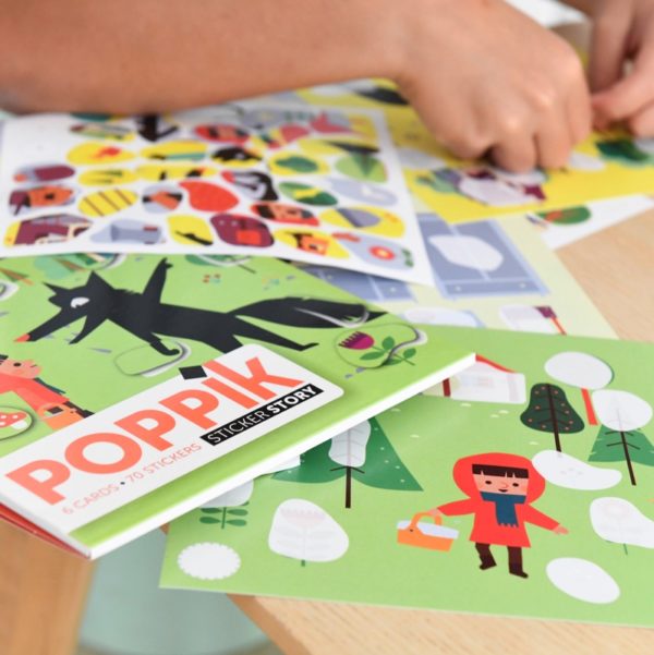 Poppik - Sticker Story Le petit chaperon rouge