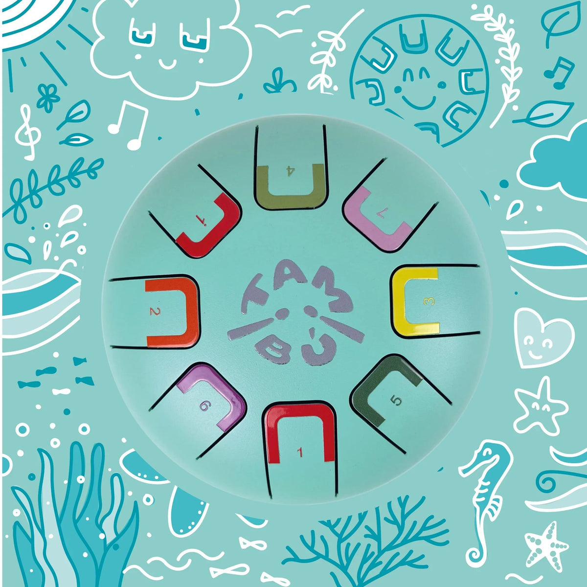 Tambù - Tambour à languettes 8 notes 6" Teal Peal