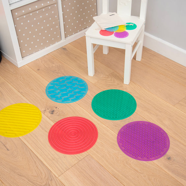 Tickit - Set de cercles sensoriels en silicone SiliShapes