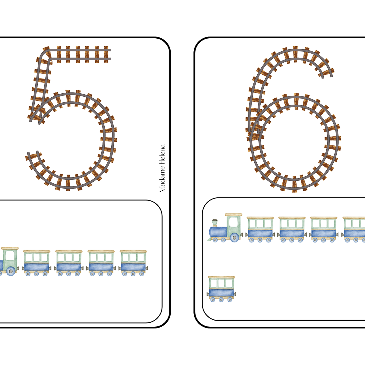 Thème Véhicules - Chiffres à tracer