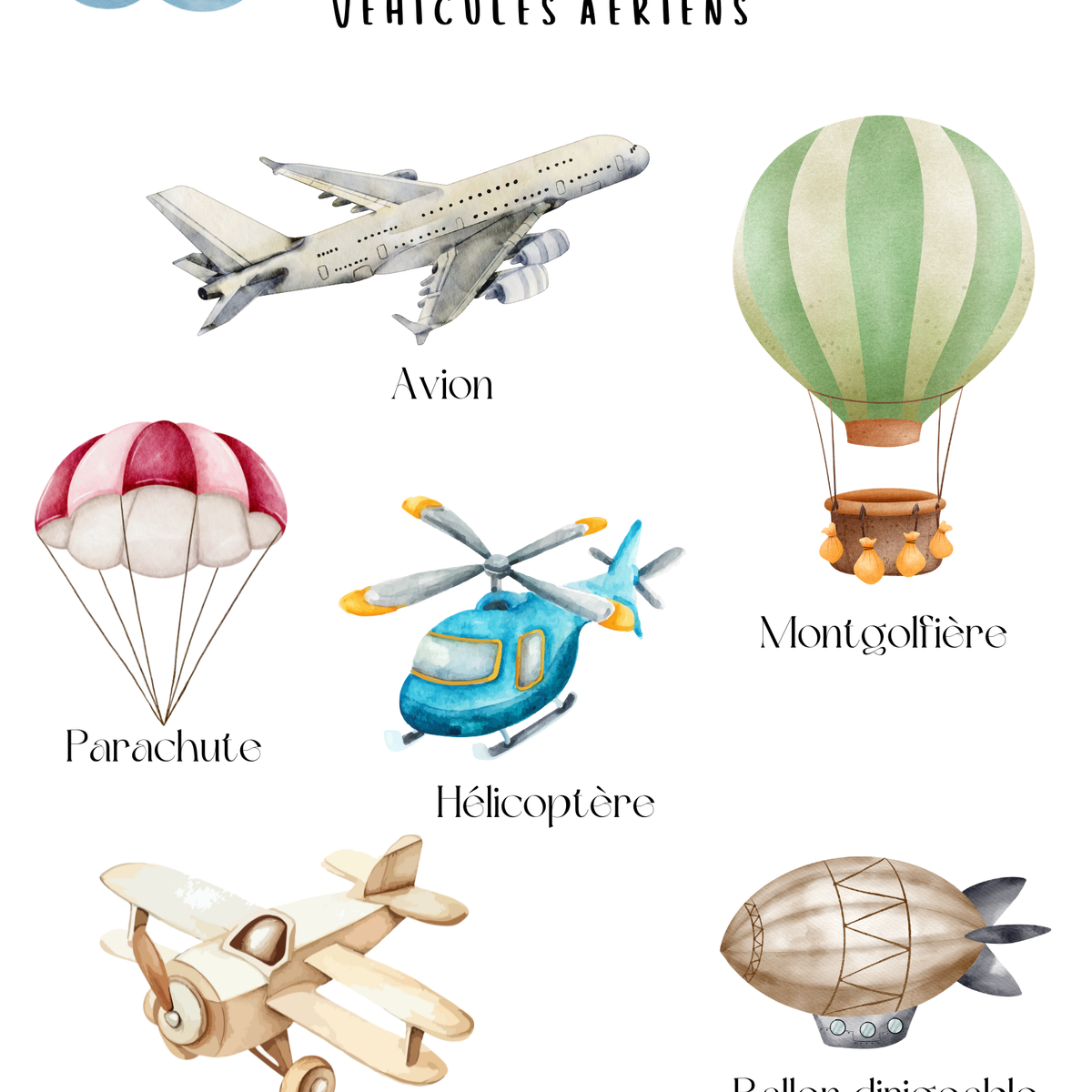 Thème Véhicules - Affiches imagiers